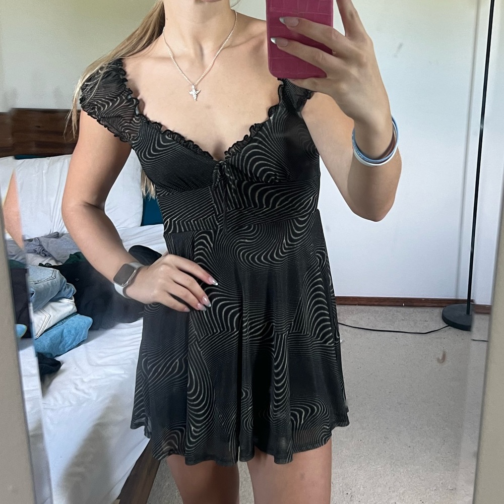 black urban outfitters babydoll dress